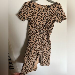 Art Class leopard Romper